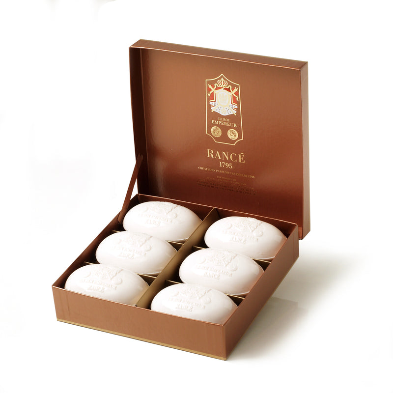 Rance 1795 Le Roi Empereur Soap Box for Men (6 x 100 g) ~ 6 Soaps in Box