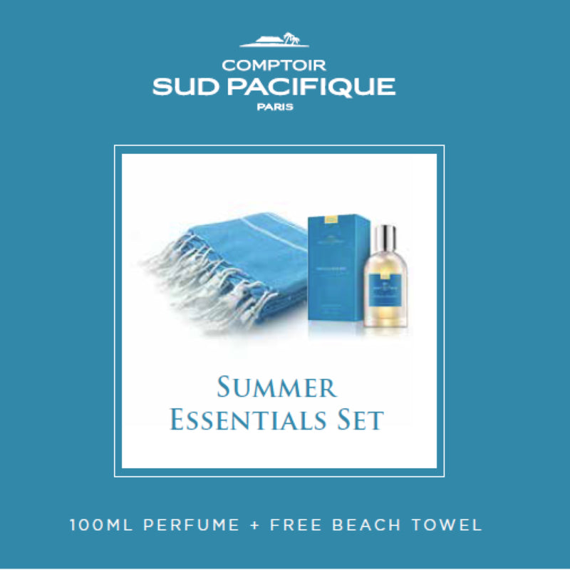 Comptoir Sud Pacifique 100 mL Bottle Plus FREE Peshtemal Beach Towel